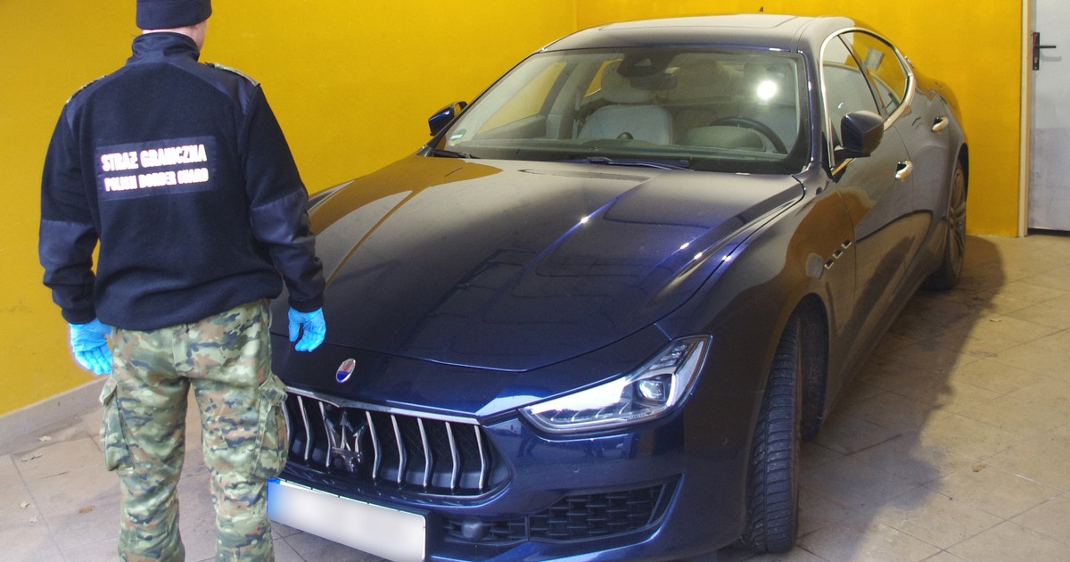 Straż graniczna odzyskała luksusowe Maserati skradzione w Niemczech. "Znalazło" się w Koszalinie