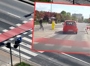 Potrącił dziewczynkę na rowerze, a potem odjechał. Wszystko się nagrało