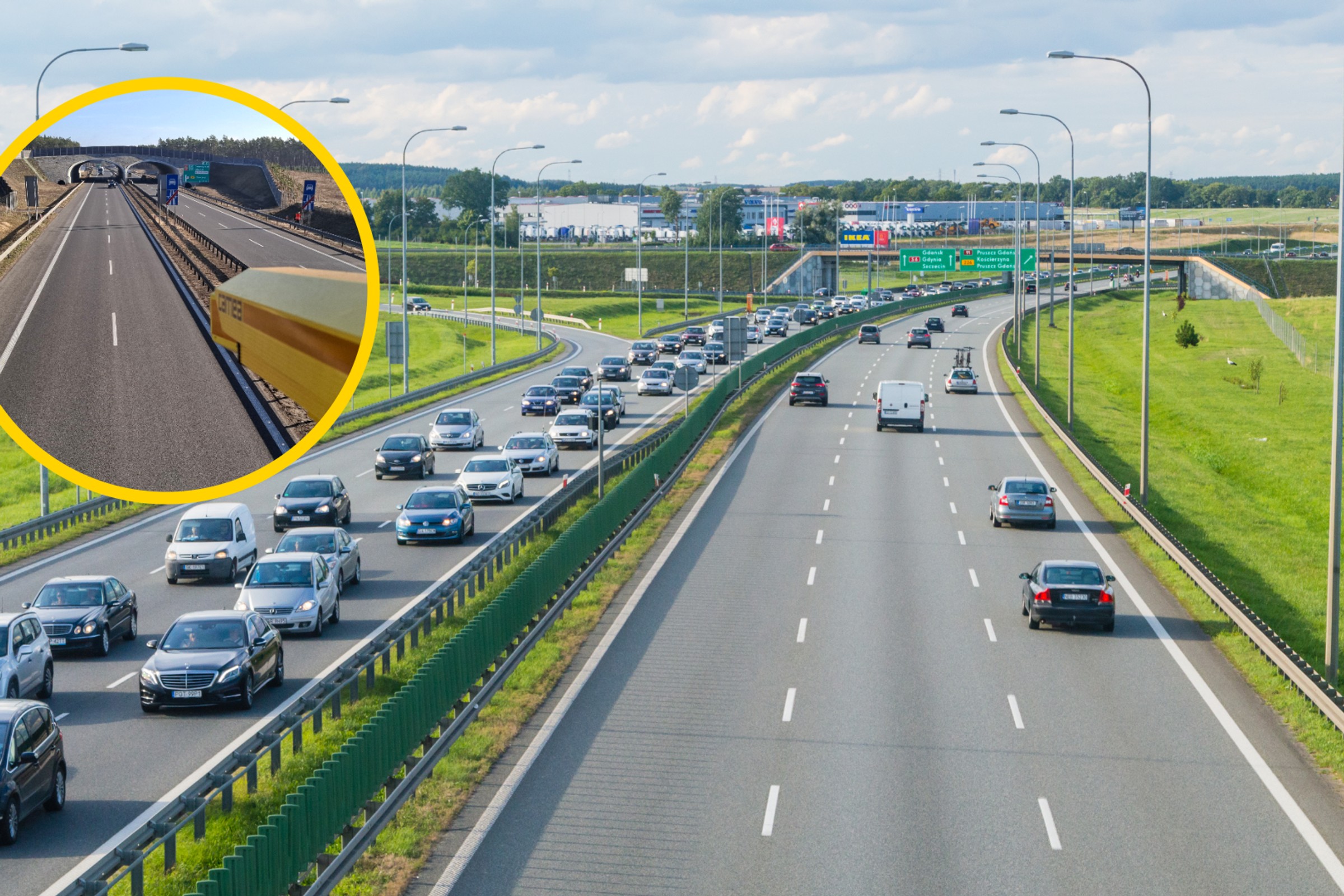 Nowe odcinkowe pomiary prędkości na A1. Ostatecznie będzie ich aż sześć