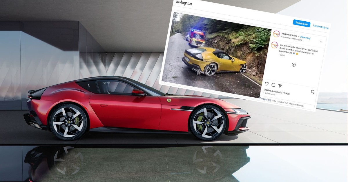 Uszkodzone Ferrari 12Cilindri
