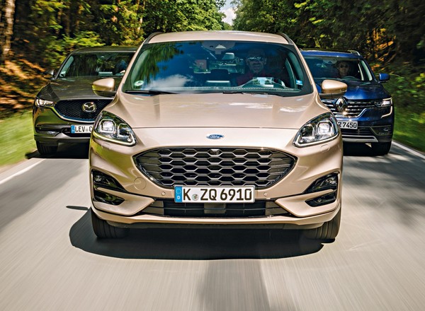 SUV-y z trzech stron Świata: Ford Kuga, Mazda CX-5 i Renault Koleos