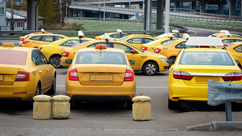 Taksówki Yandex Taxi w Moskwie