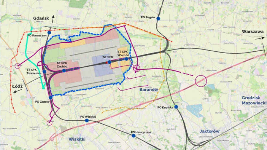Plan wariantu inwestorskiego Portu Solidarność