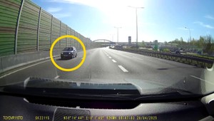 Wjechał na autostradę pod prąd. Policjanci mówią o wielkanocnym cudzie [WIDEO]