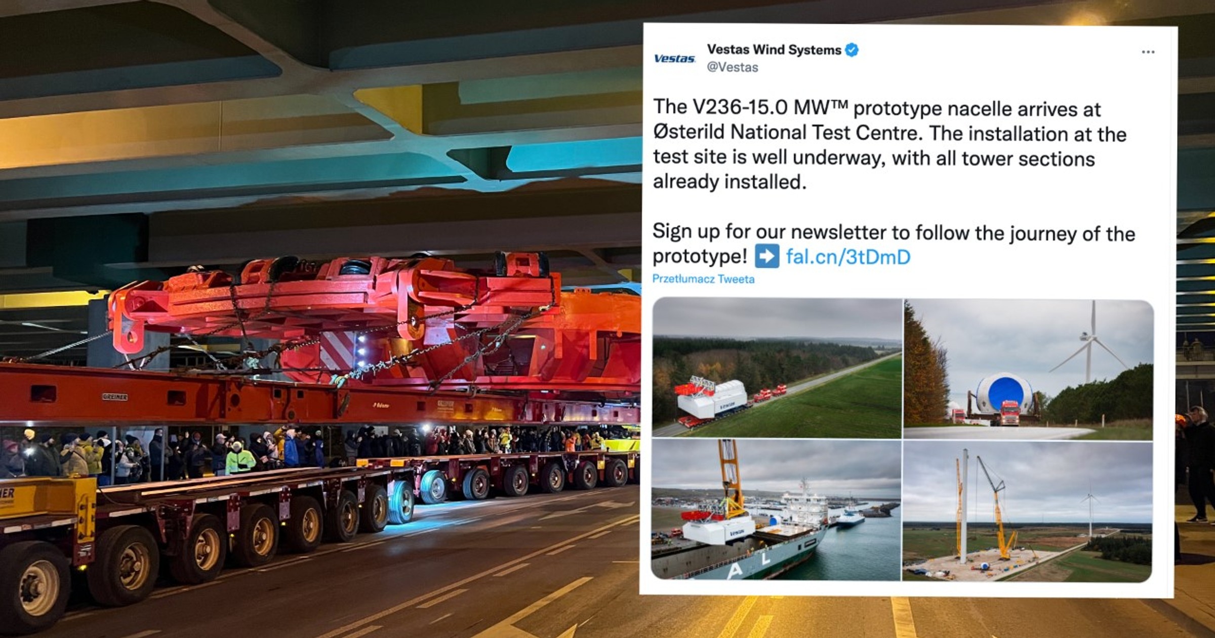 Transport ponadnormatywnego ładunku w Polsce i w Danii
