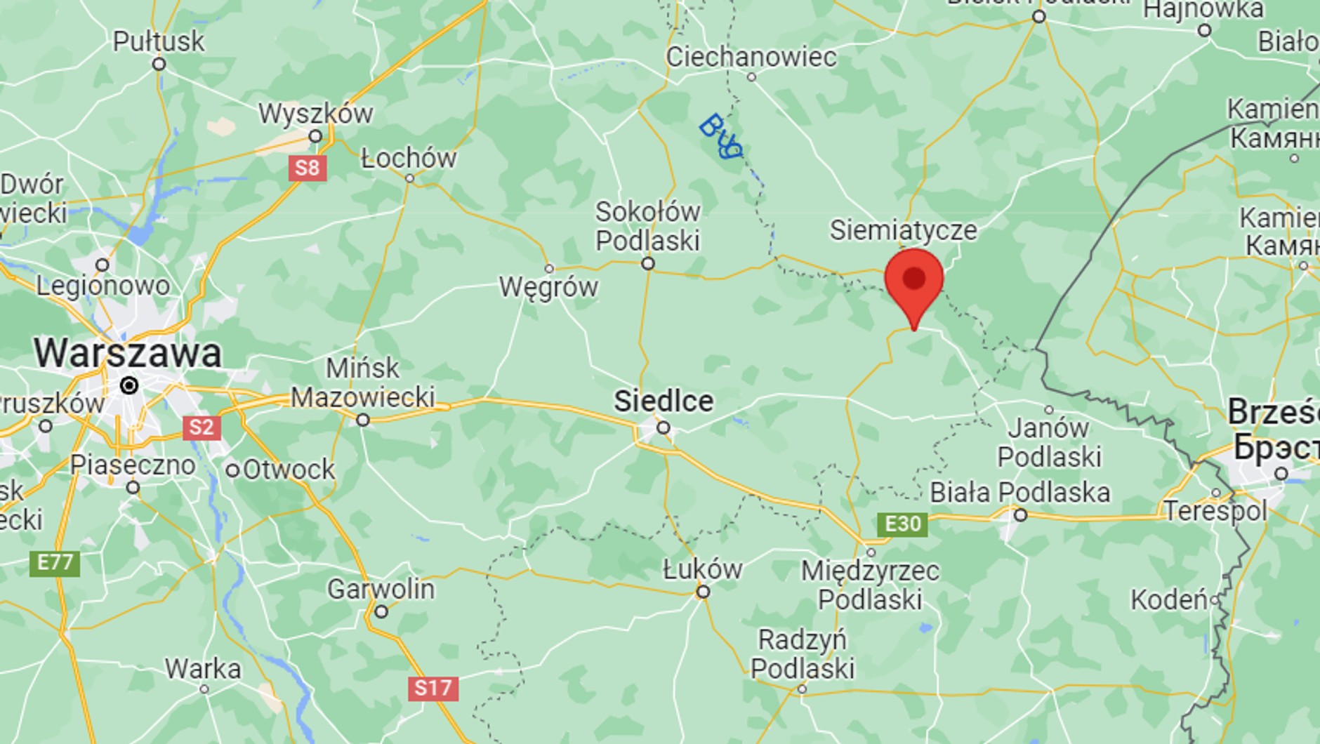 Położenie miejscowości Sarnaki