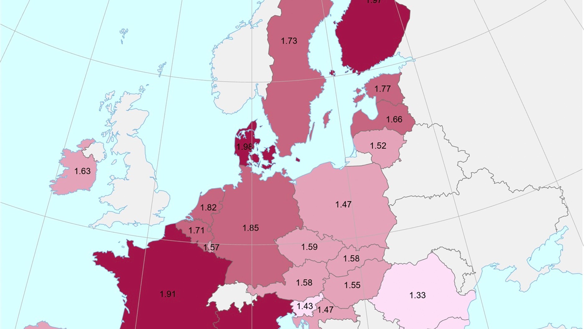 Ceny benzyny w krajach EU w przeliczeniu na euro, maj 2023