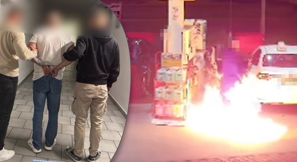 Pożar na stacji paliw we Wrocławiu wywołany przez kierowcę