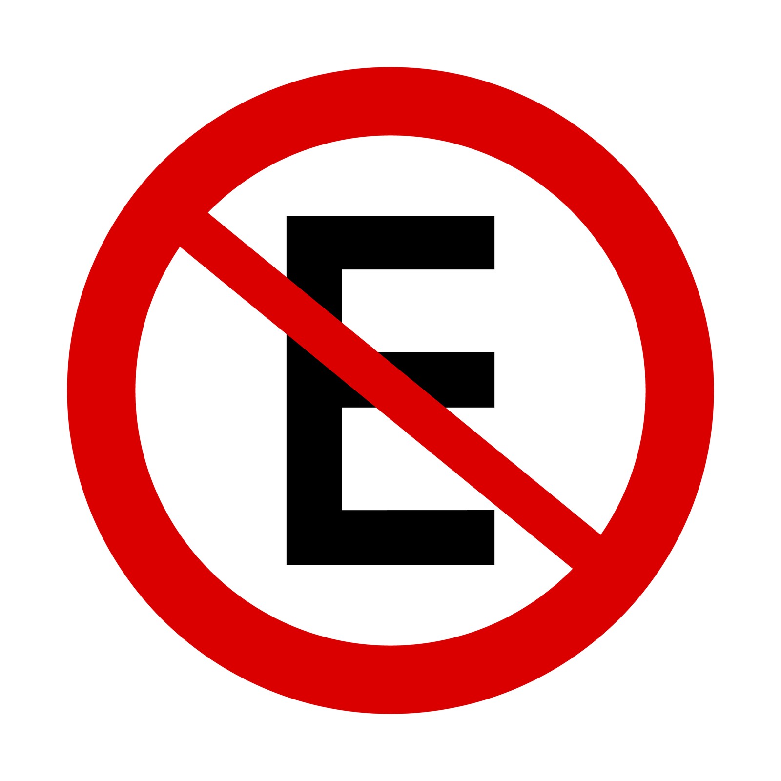 Znak zakazu parkowania w Ameryce Południowej