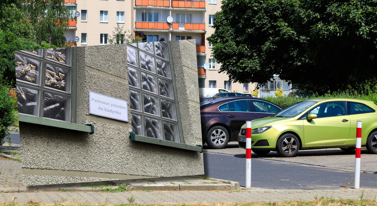 Mandat za parkowanie tyłem do budynku? Tak, to możliwe