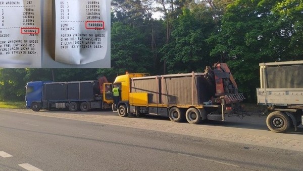 ITD skontrolowała przewóz szamb. Zakazała dalszej jazdy