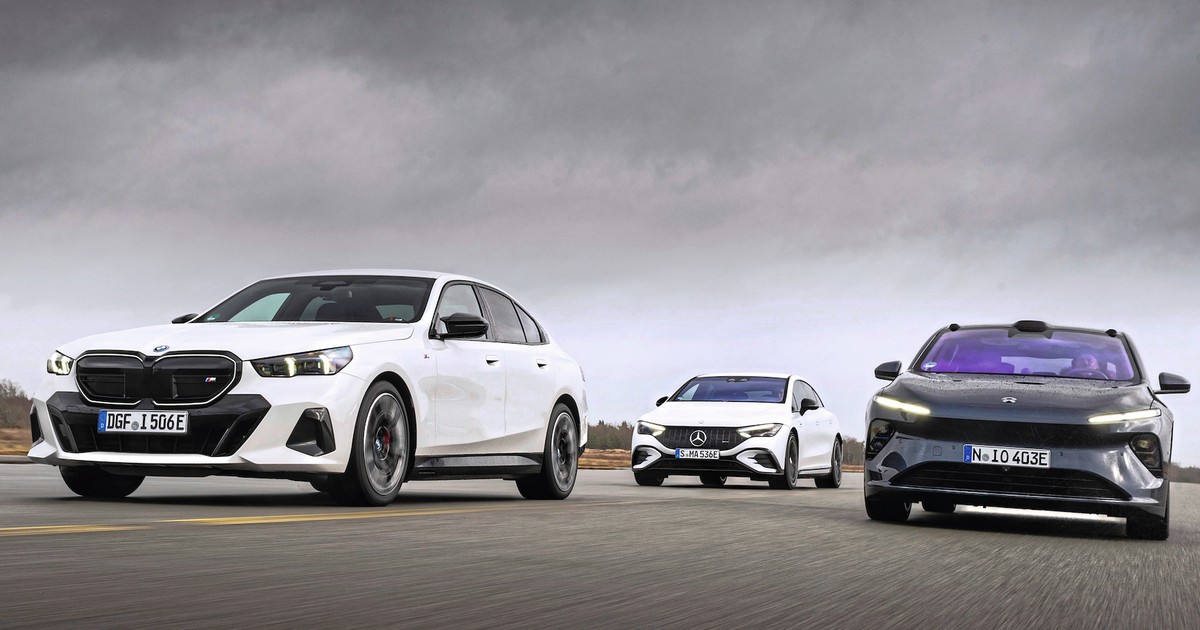 BMW i5 kontra Mercedes EQE i Nio ET7