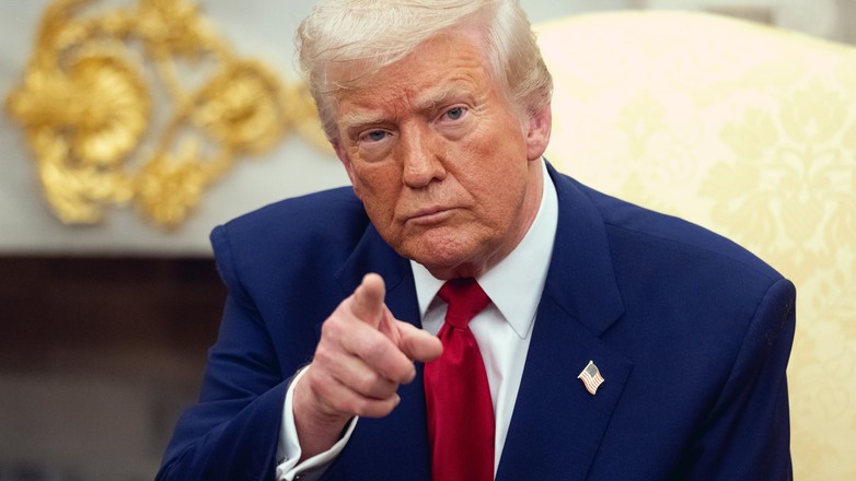 Prezydent USA Donald Trump (7 kwietnia 2025 r.; Biały Dom)