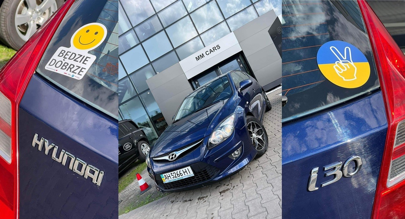 Polacy naprawili za darmo ostrzelanego Hyundaia z Mariupola