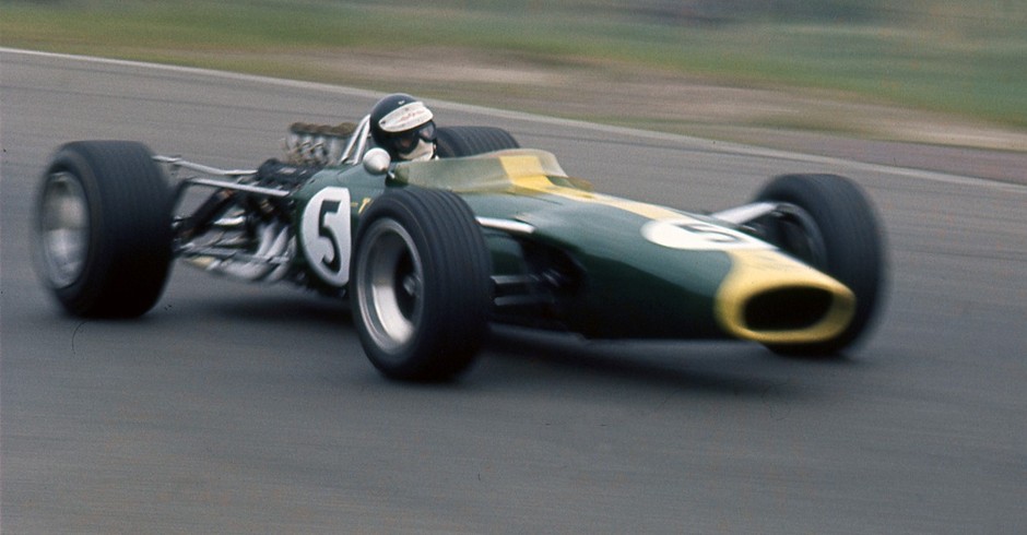 Debiut silnika Forda w Formule 1 podczas Grand Prix Holandii w 1967 r.; bolid Lotus-Ford Cosworth