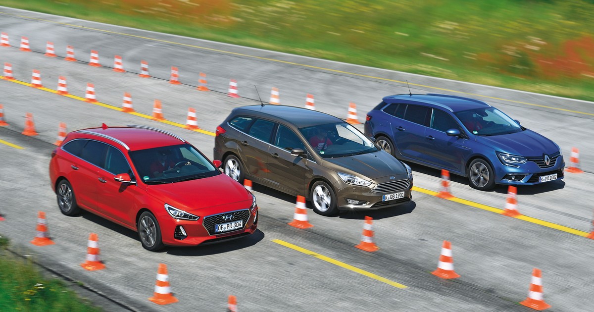 3 x kombi z dieslem: nowy Hyundai i30 kontra Ford Focus i Renault Megane