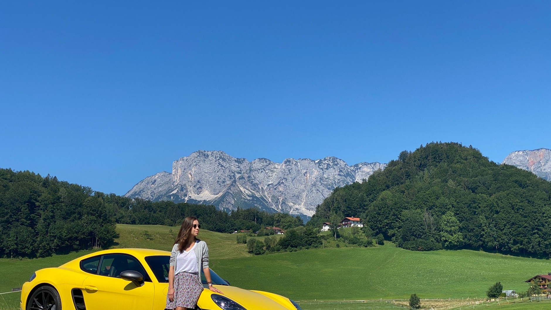 Porsche 718 Cayman T (982c) – podróż w Alpy