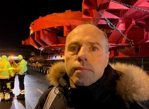 Jechałem w konwoju transportującym elementy maszyny TBM. Nie wszystko poszło zgodnie z planem