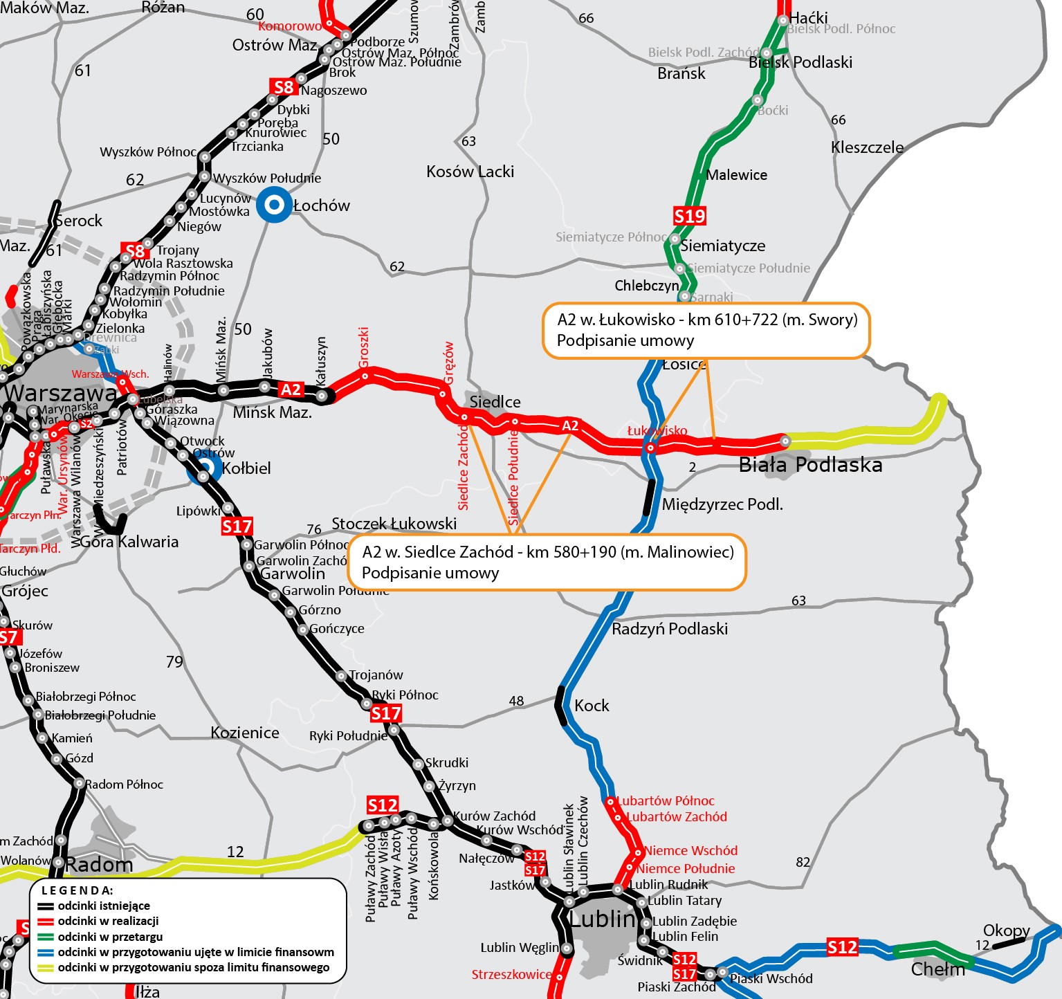 Autostrada A2 coraz bliżej wschodniej granicy