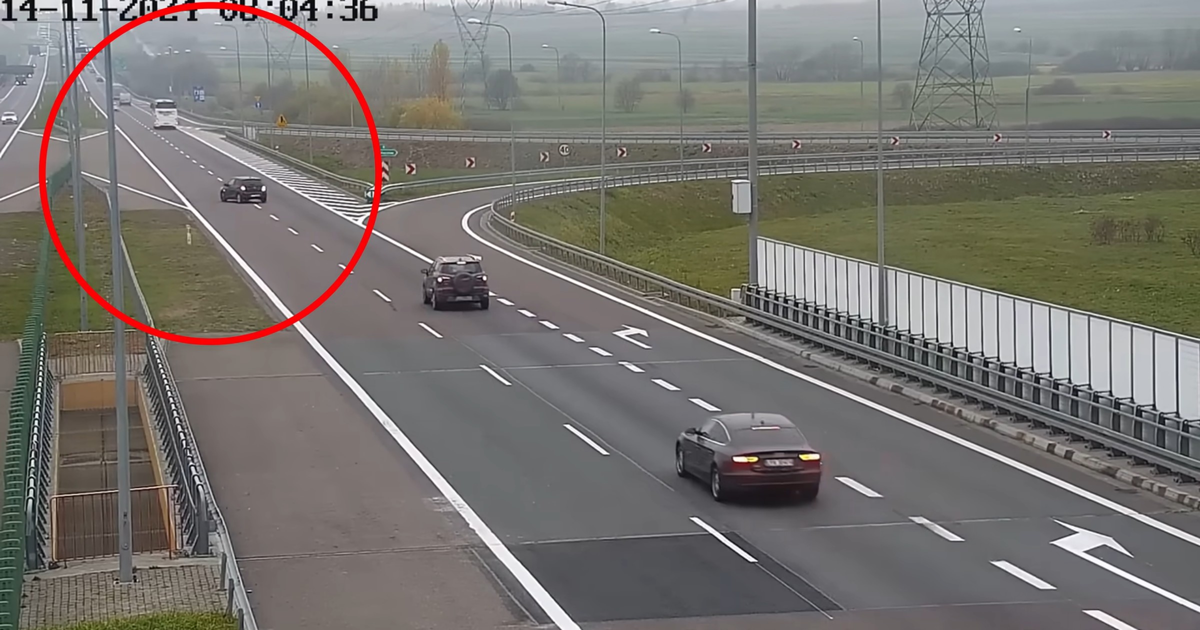 Kierująca cofała na drodze S12
