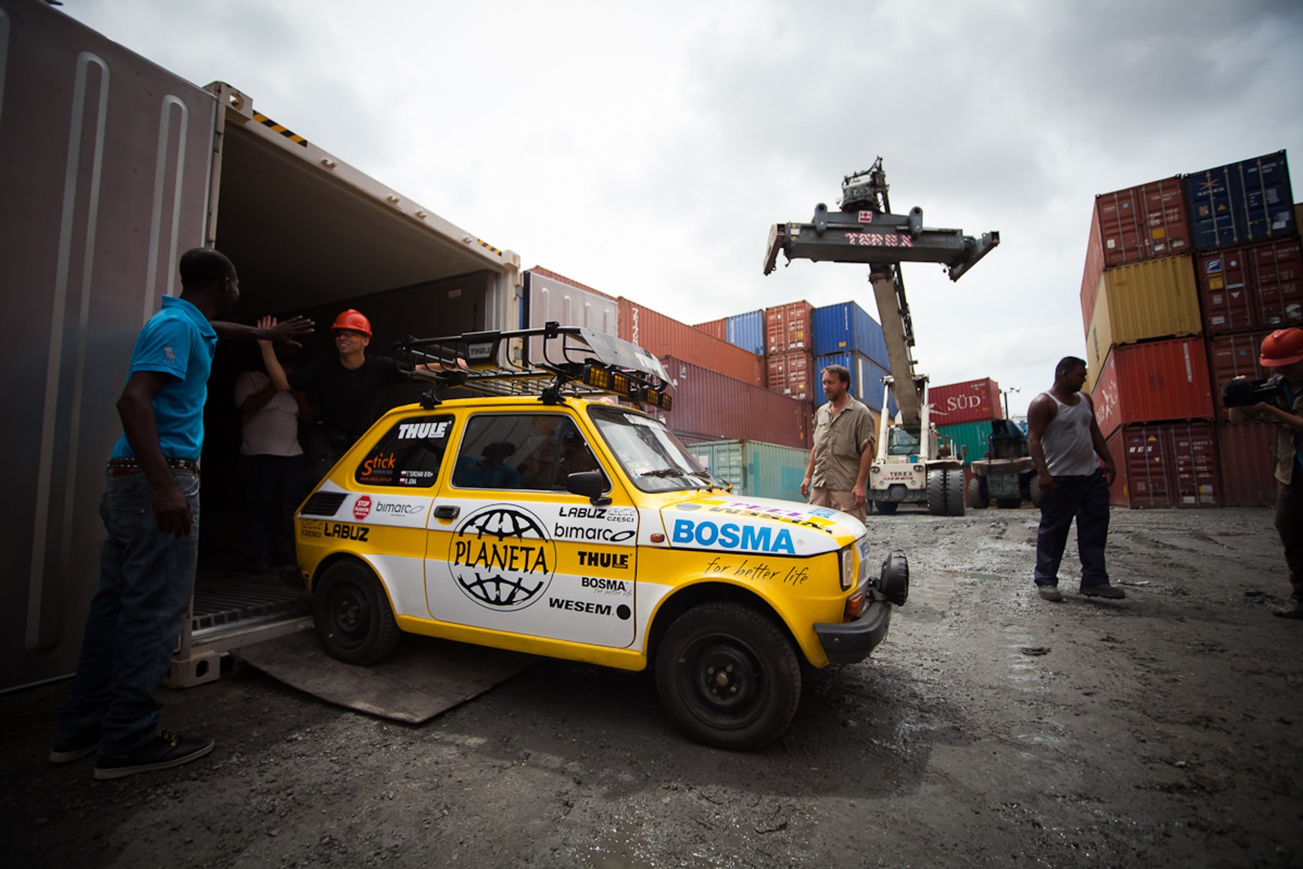 SlowRide 2012 - rozładunek "żółtych bestii"