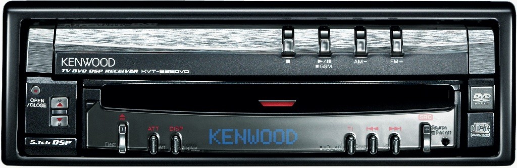 Przygodę ze stacjami multimedialnymi miał także Kenwood. Model KVT-925DVD był bardzo bogato wyposażony: