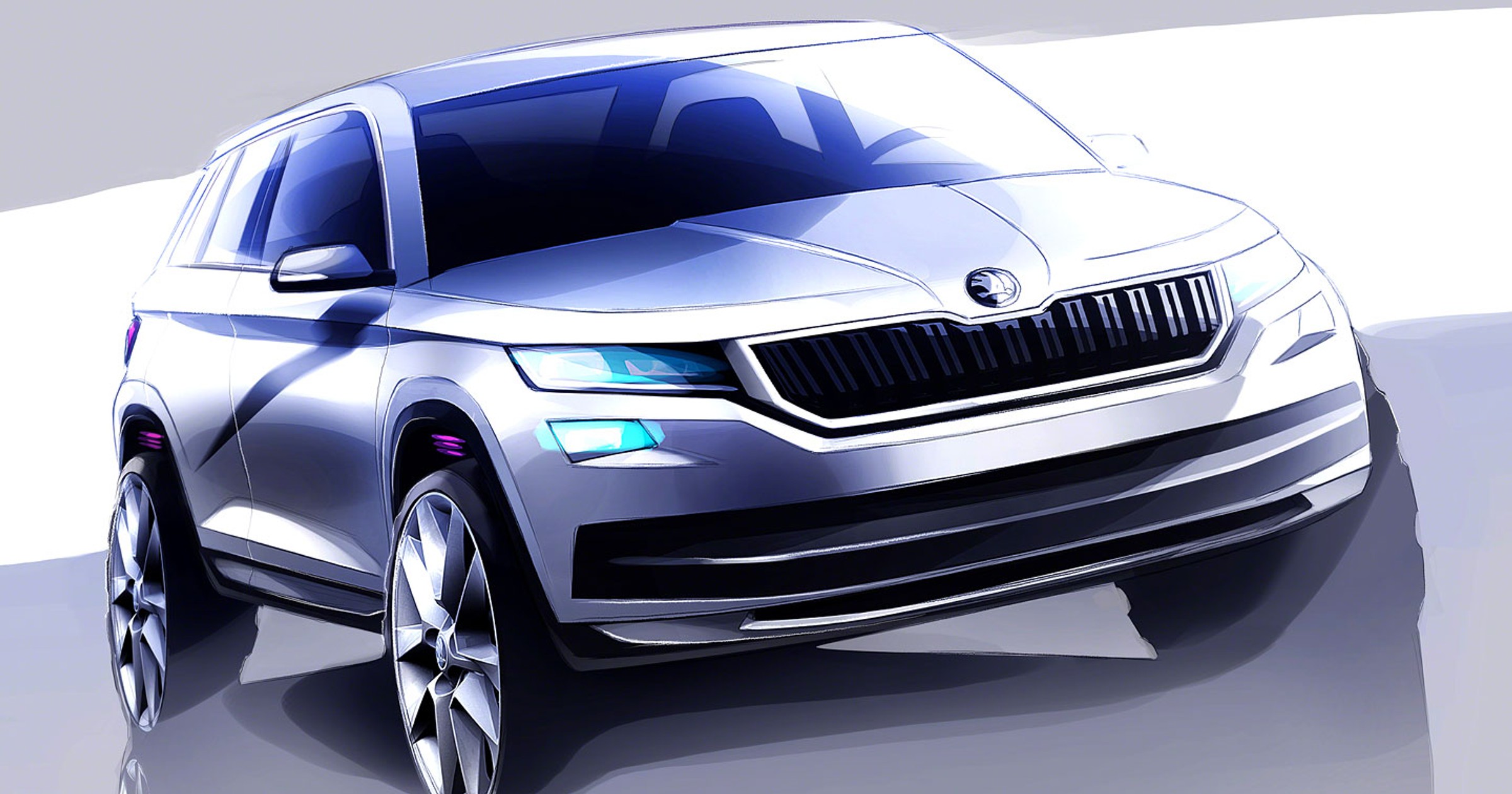 Skoda Kodiaq - pierwszy szkic