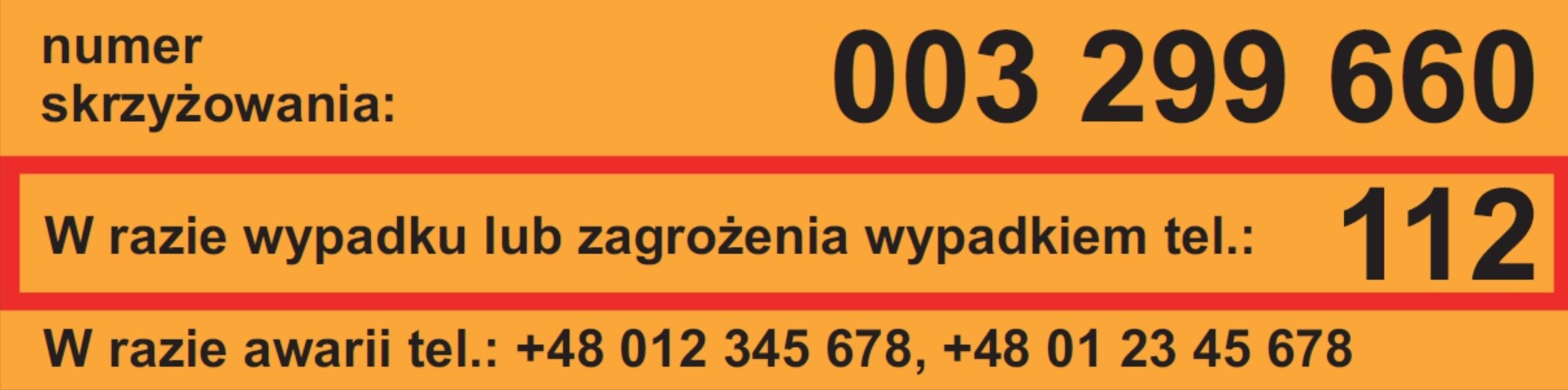 Żółta Naklejka PLK