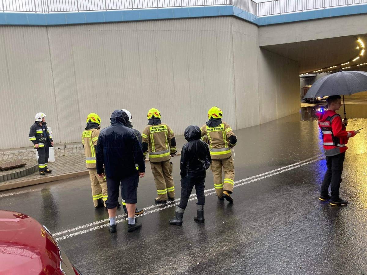 Tunel pod Zakopianką w Poroninie zamknięty z powodu ulewy