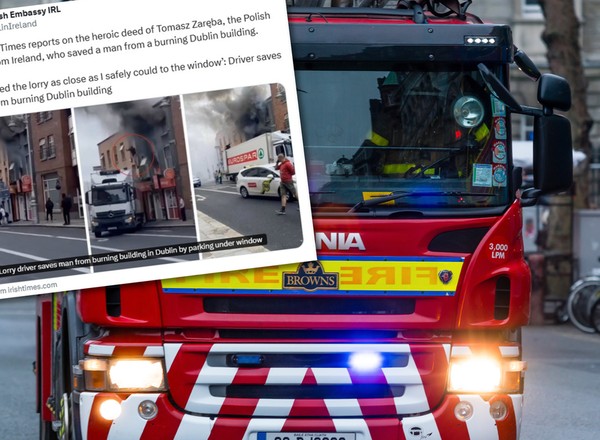 Heroiczny czyn Polaka. Irlandzkie media: "bohaterski kierowca ciężarówki"