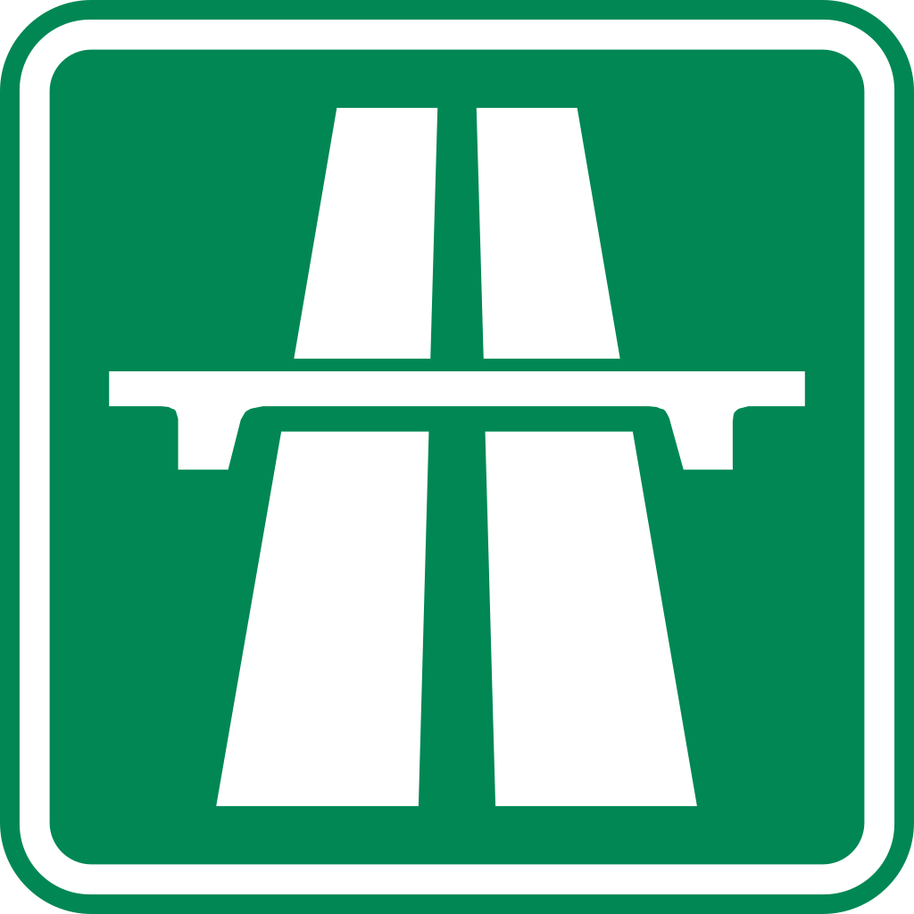 Znak rozpoczęcia autostrady w Czechach
