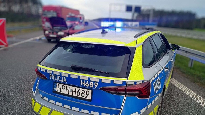 Wypadek na trasie S8