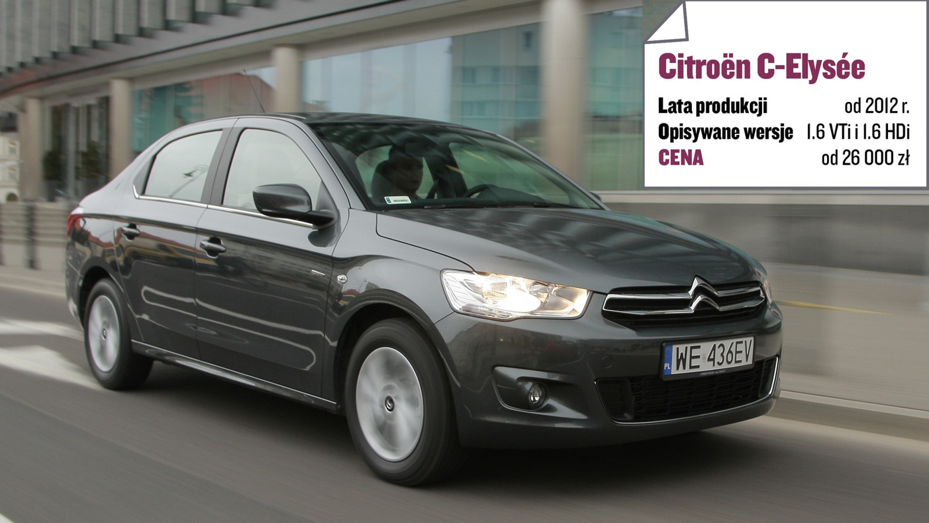 Używany Citroën C-Elysée (od 2012 r.) - od 26 000 zl