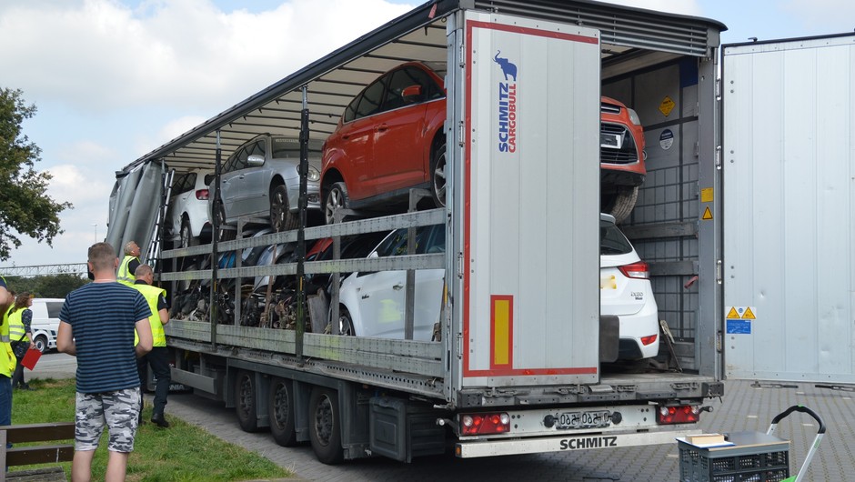 Zatrzymanie transport niemcy policja LKW