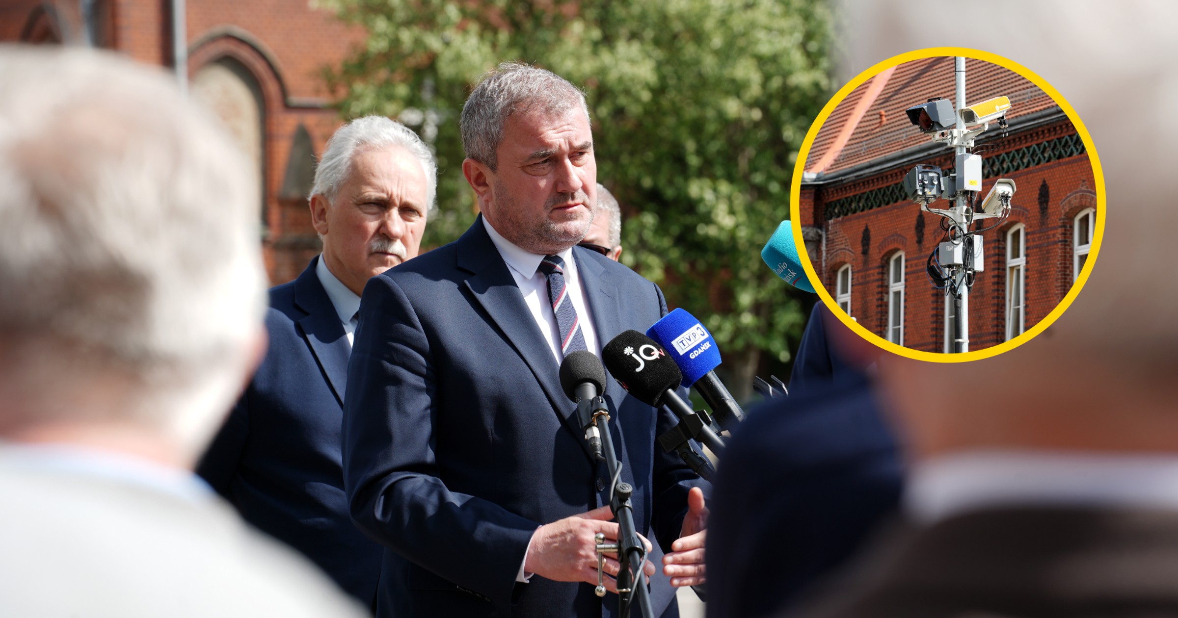 Nowy system  do kontroli przejazdu na czerwonym świetle w Malborku. Na otwarciu był wiceminister