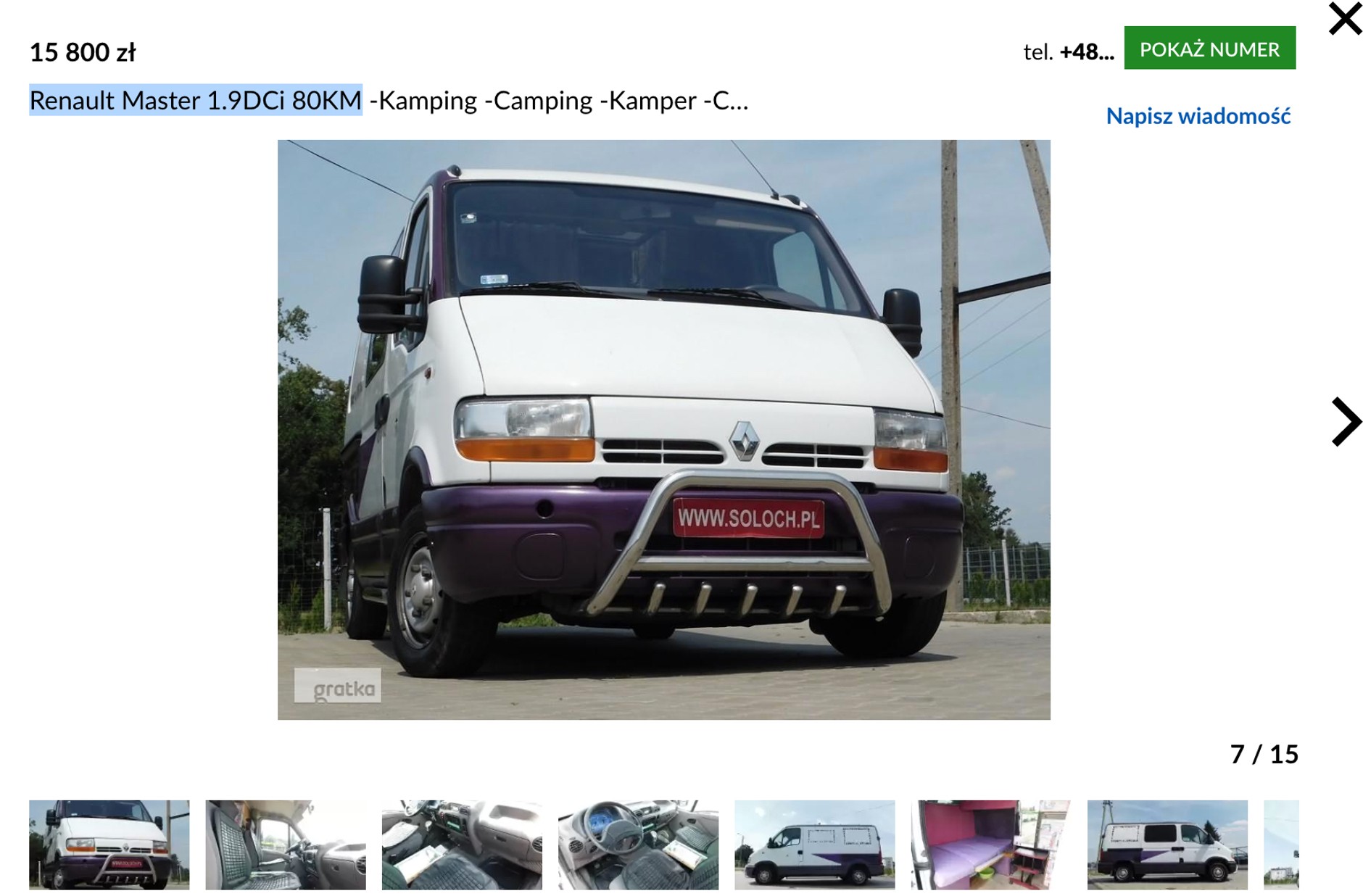 Renault Master – kamper samoróbka