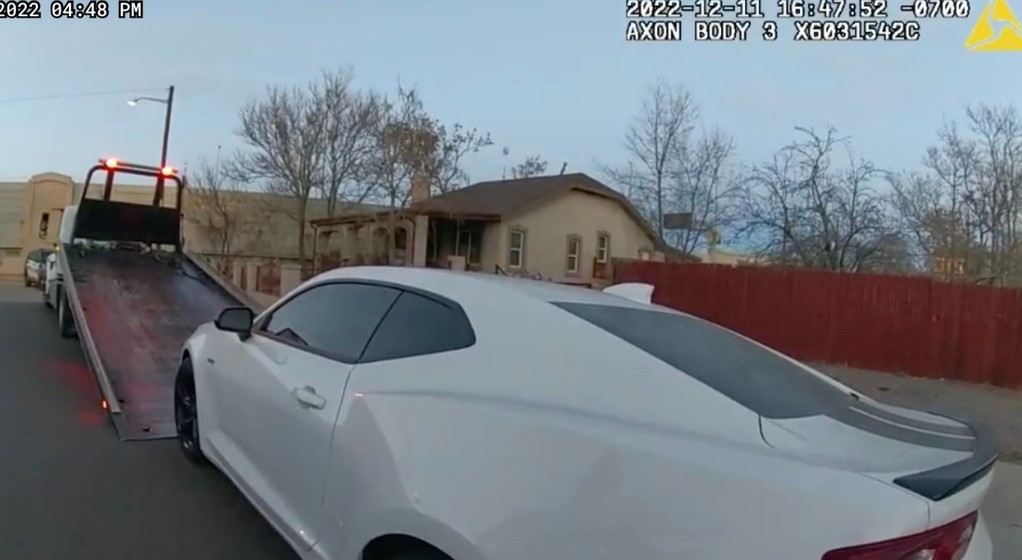 Chevrolet Camaro skonfiskowany po zlocie samochodowym