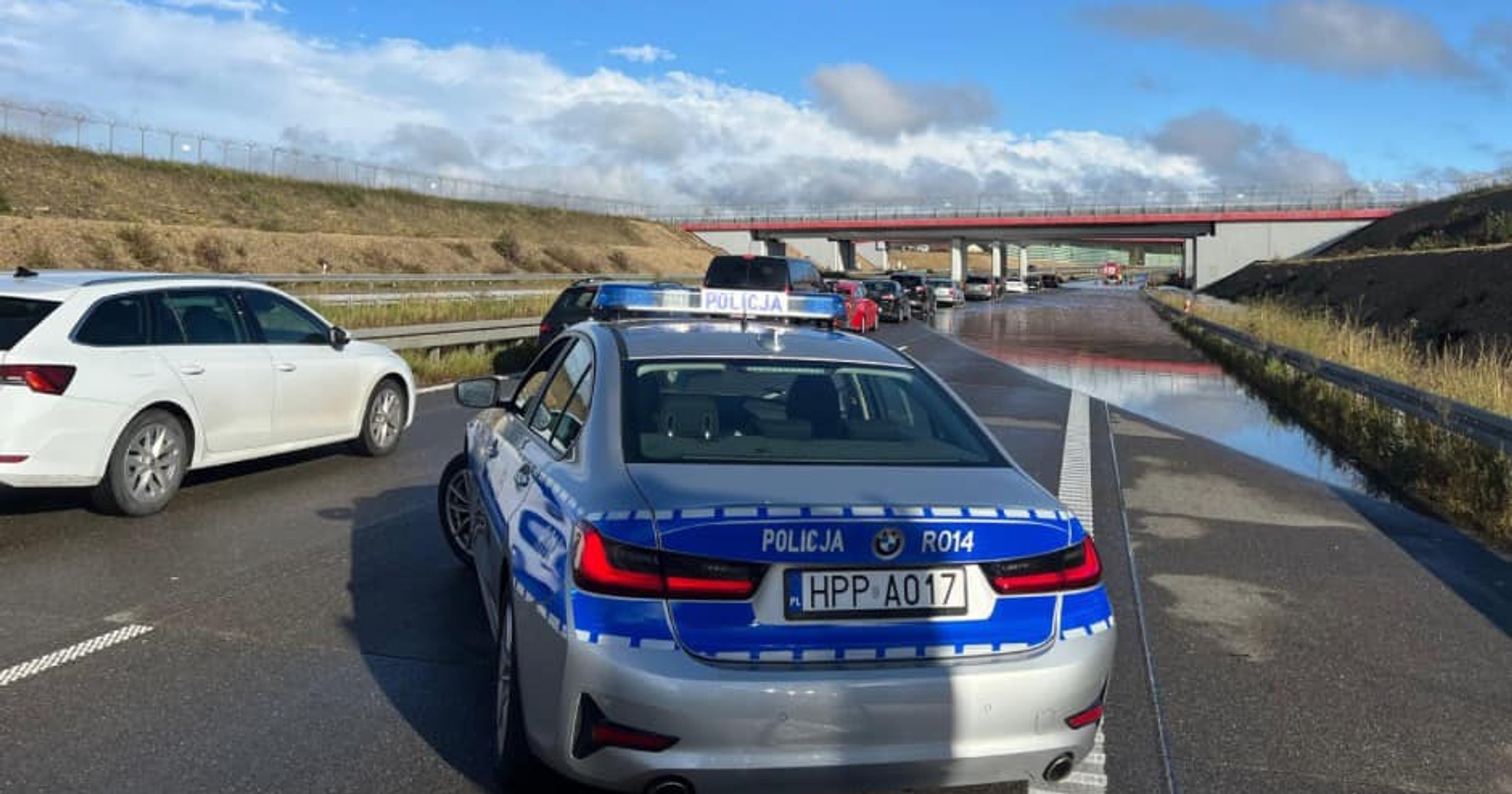 Rozlewisko na autostradzie A1
