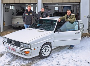 Audi quattro — samochód służbowy Waltera Röhrla uratowany