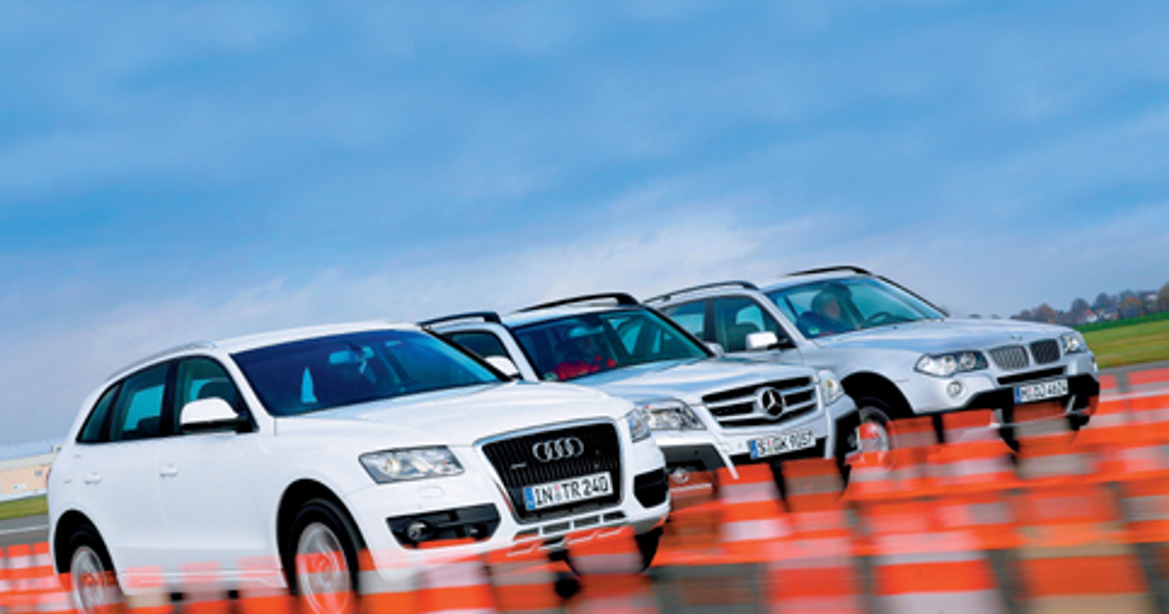 Audi Q5 kontra Mercedes GLK i BMW X3 - Supergwiazdy z Niemiec