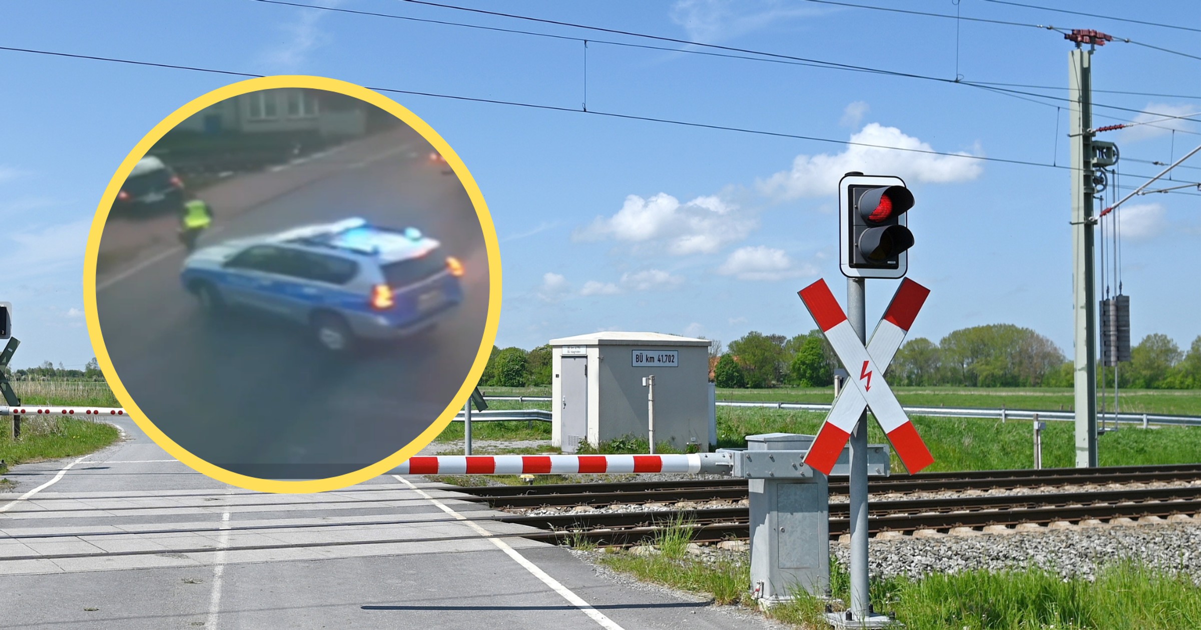 Uciekał przed policją. Wjechał w rogatki drogowe (fot. screen: piaseczno.policja.gov.pl)