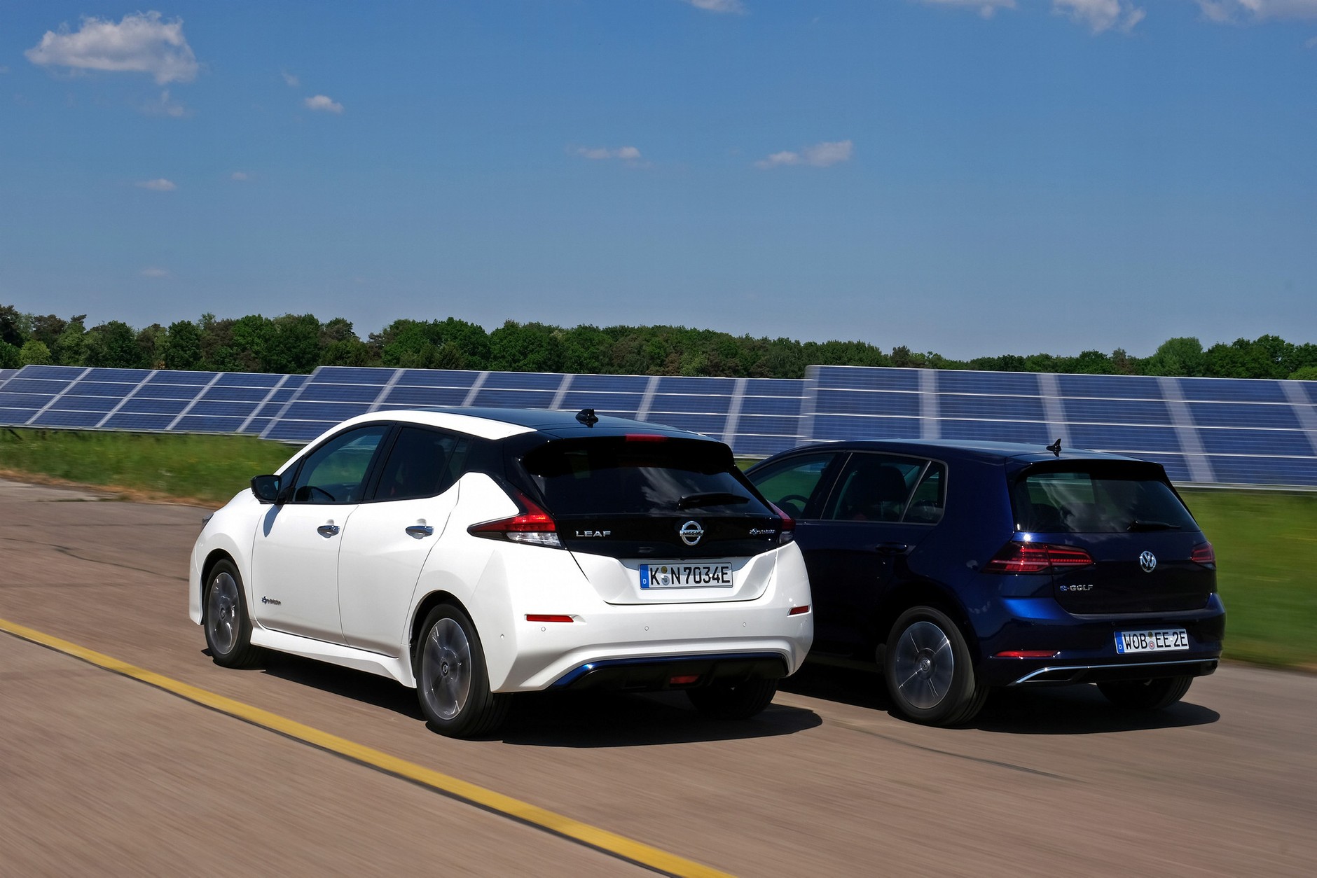 Nissan Leaf i VW e-Golf - porównanie