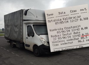 Próbował zrobić unik na oczach inspektorów. Szybko odkryli przyczynę