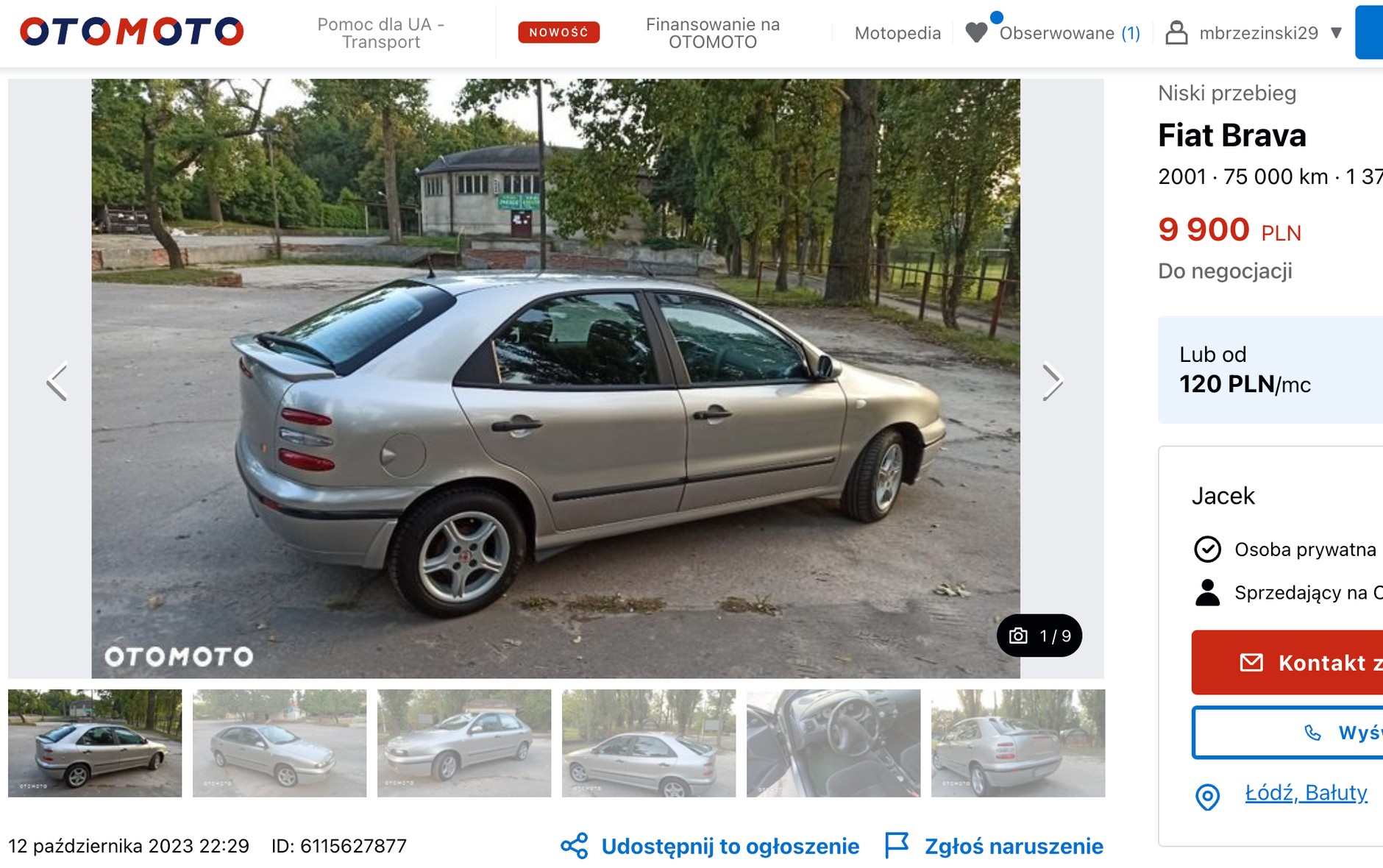 Fiat Brava z ogłoszenia