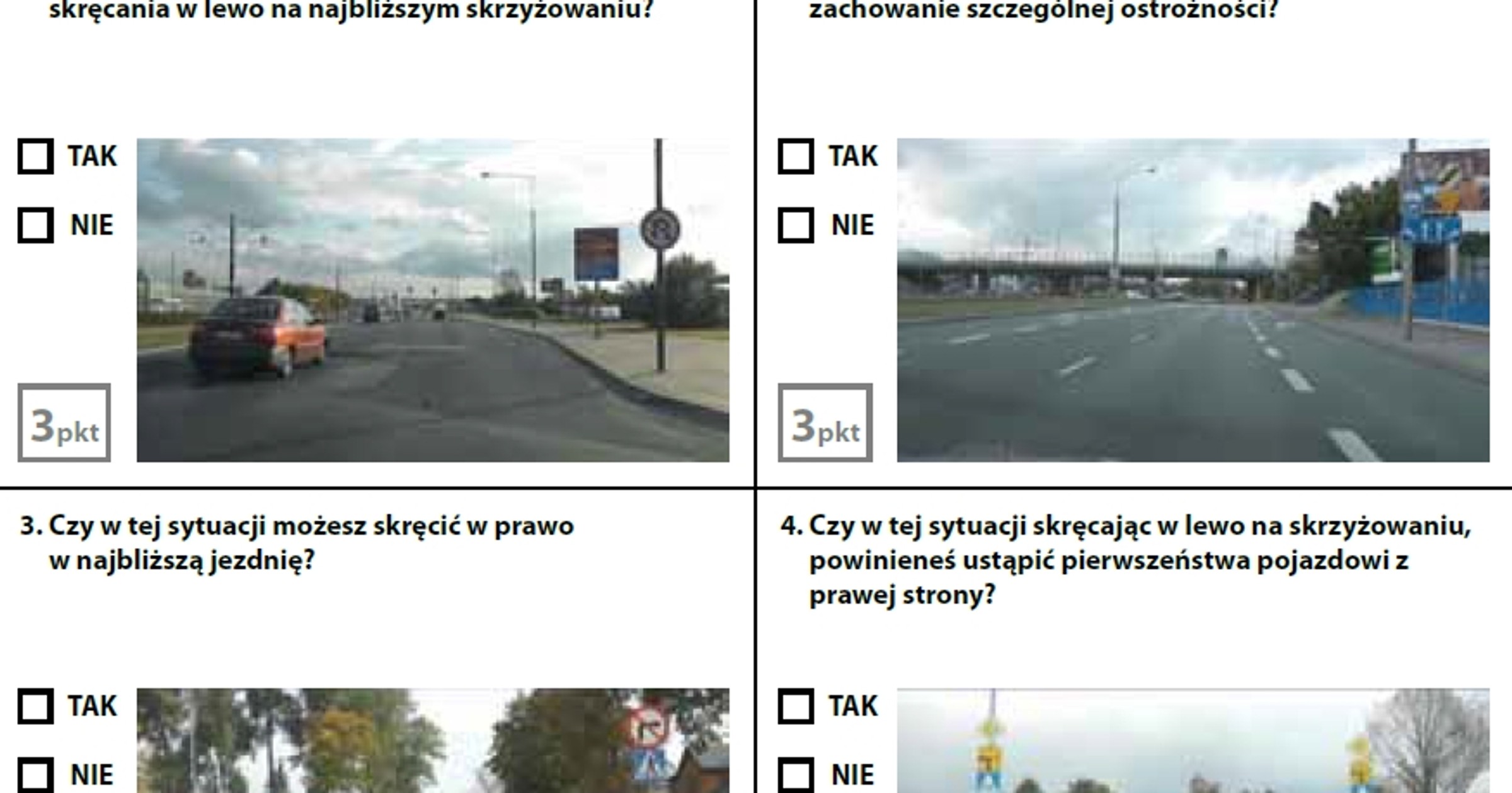 Egzamin teoretyczny na prawo jazdy - zestaw 6