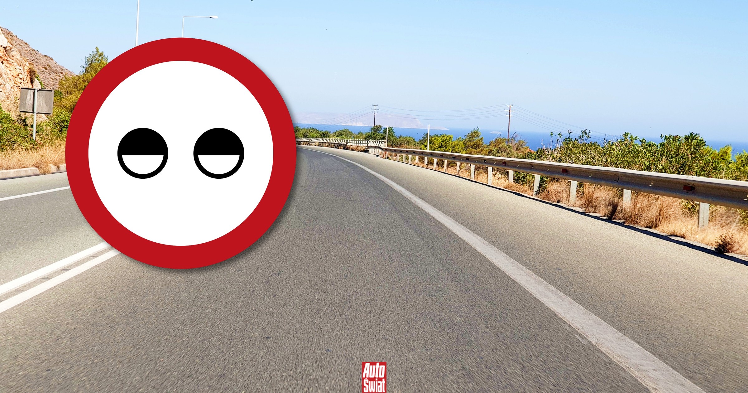Znak drogowy z "oczami" wcale nie jest taki tajemniczy. Co oznacza i gdzie można go spotkać?