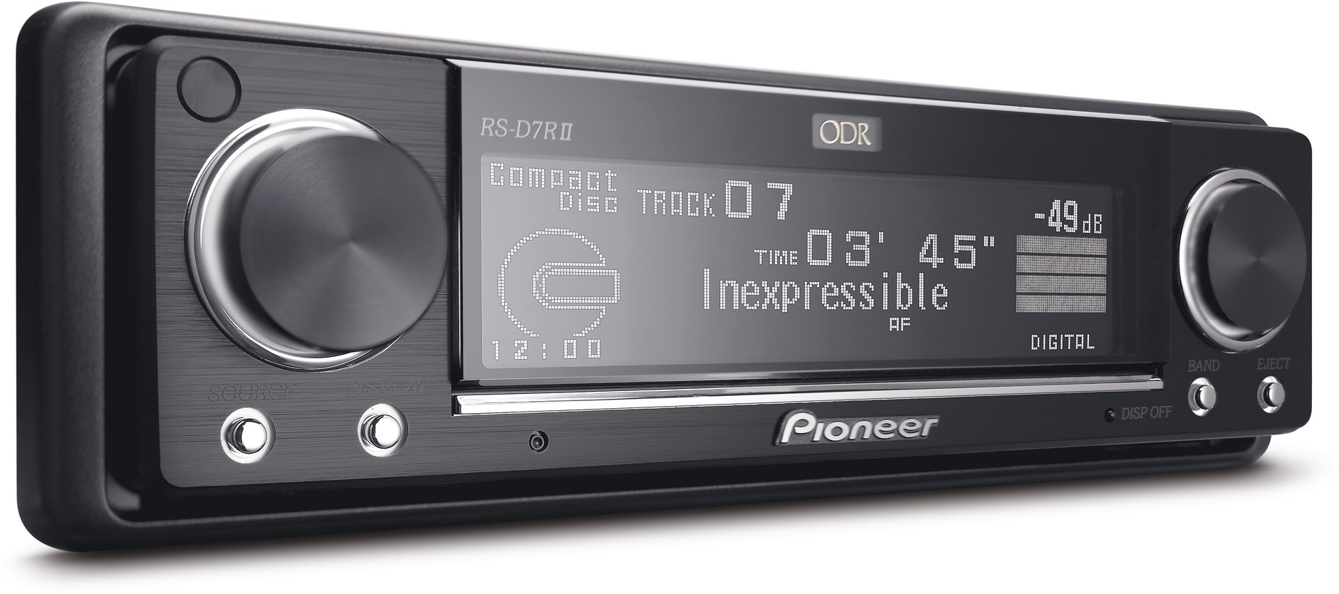 Aluminiowy panel z wyświetlaczem OLED: Pioneer RS-D7RII