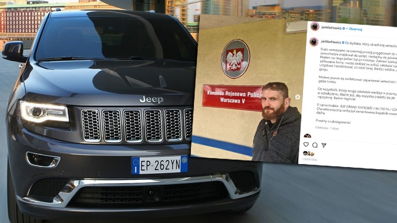 Jan Błachowicz, były mistrz UFC, stracił swojego Jeepa Grand Cherokee
