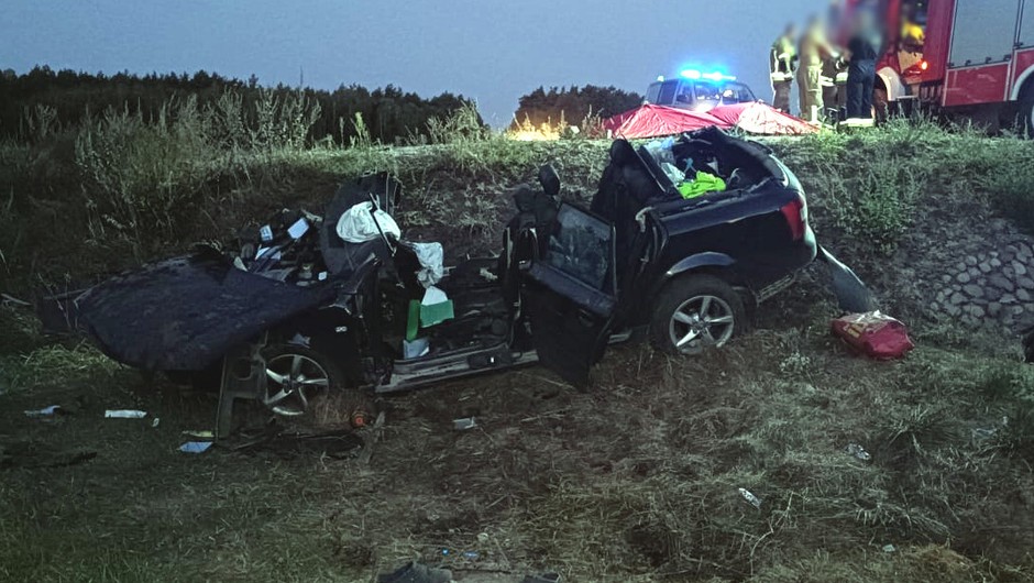 Tragiczny wypadek na trasie Wielbark - Przeździęk Wielki