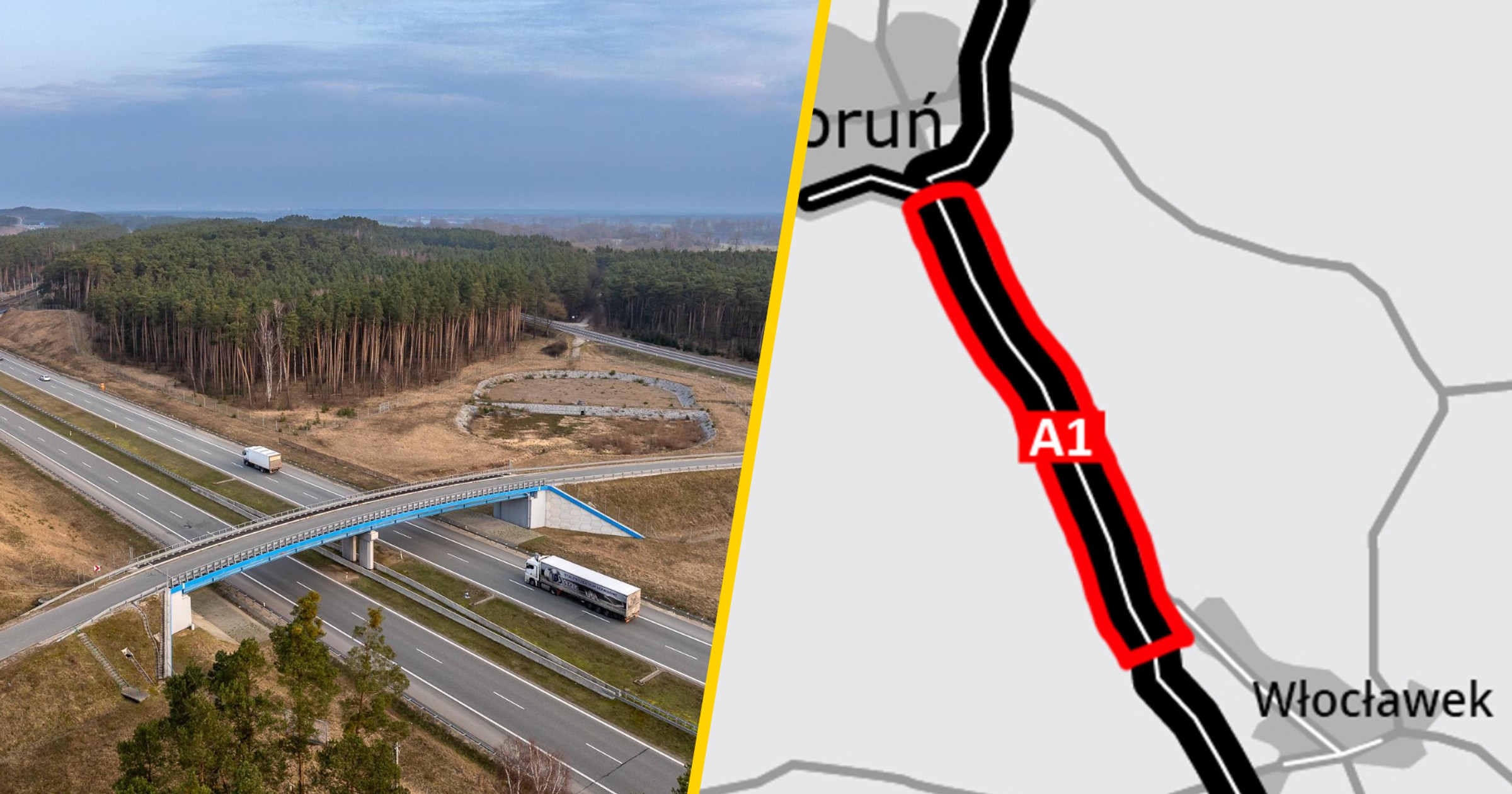 Poszerzenie autostrady A1 na odcinku Toruń – Włocławek